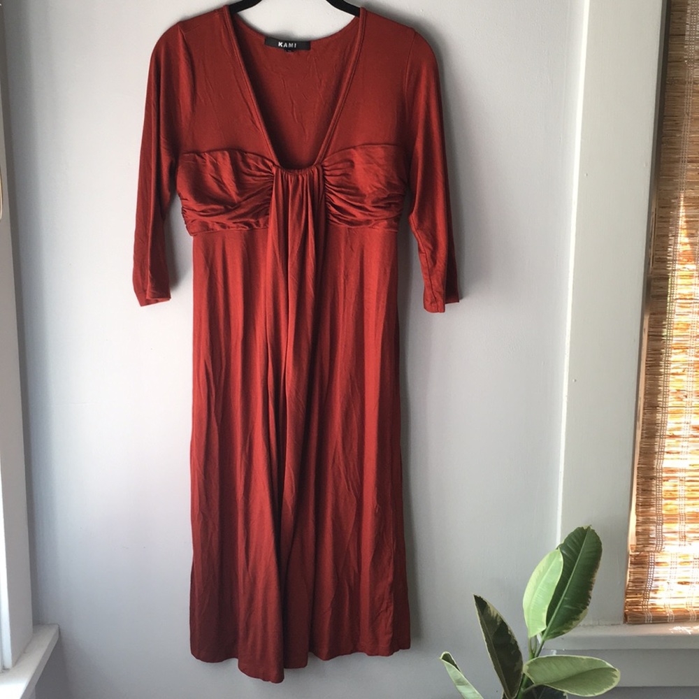 3/4 sleeve maternity dress